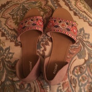 Embroidered flats